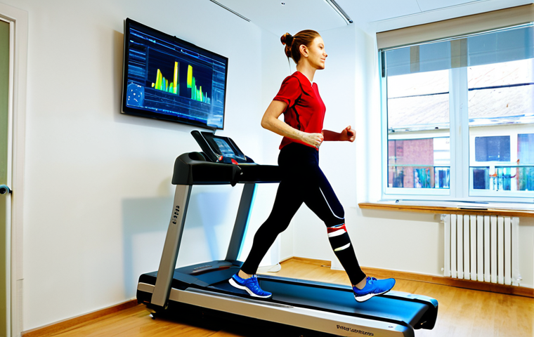 Biomechanics Analysis**

"A physiotherapist in a brightly lit clinic, analyzing the running gait of a fully clothed athlete on a treadmill. Motion capture markers are visible. Focus on the digital display showing biomechanical data. Appropriate attire, safe for work, perfect anatomy, natural proportions, professional setting, modest clothing."

**
