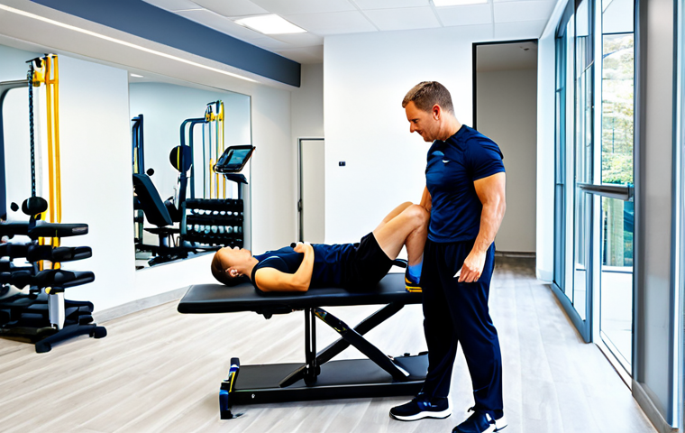 스포츠재활 전문가의 자기소개서 작성 팁 - Sports Rehabilitation Clinic**

"Interior of a modern sports rehabilitation clinic, fully equipped w...