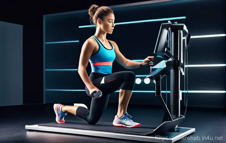 스포츠재활 분야의 고용 전망 - **Prompt: "A modern sports rehabilitation clinic, brightly lit and clean. A young adult athlete, mal...