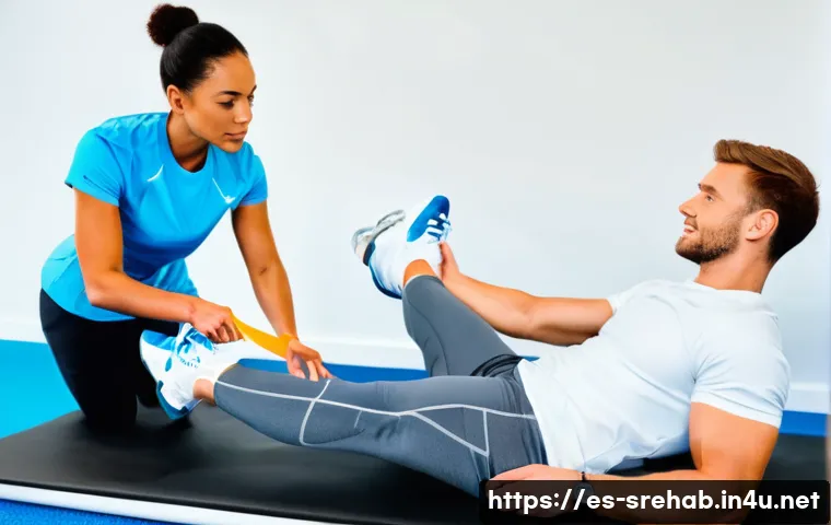 스포츠재활 자격증 응시 자격 요건 - **Image Prompt 1: Professional Rehabilitation Session**
    "A bright, clean, and modern sports reha...
