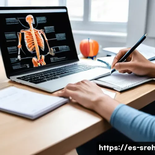 스포츠재활 자격증 공부 방법 - **Prompt:** A young adult, of neutral gender, is engrossed in studying for a sports rehabilitation c...